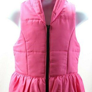 Girls Amy Byer Sleevless Zip Up Vest Pink Size M
